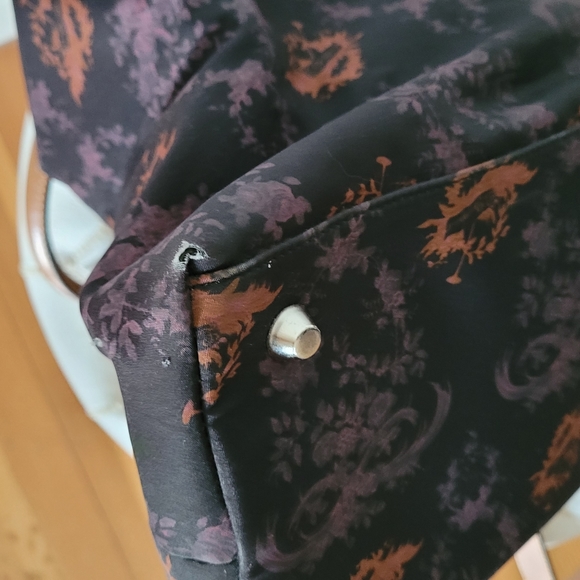 La Bagagerie nylon bag with leather handles - Picture 6 of 7